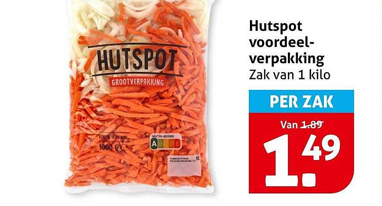 Hutspot voordeelverpakking Zak van 1 kilo
