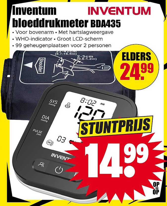 Inventum bloeddrukmeter BDA435