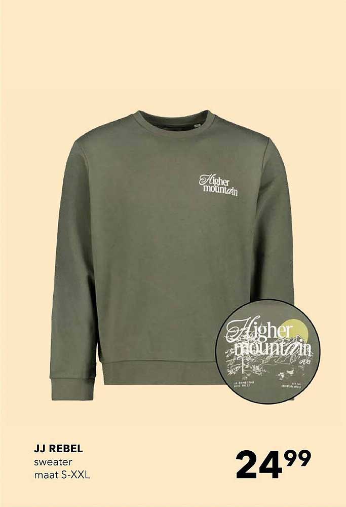 JJ REBEL sweater maat S-XXL