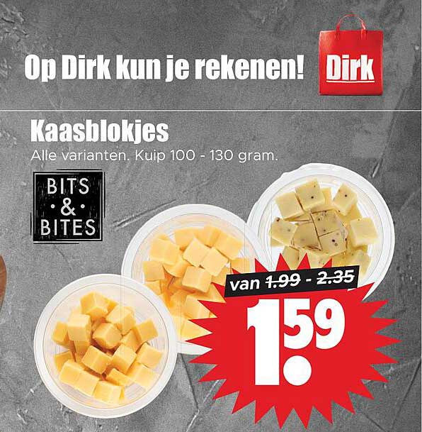 Kaasblokjes Alle varianten Kuip 100 - 130 gram