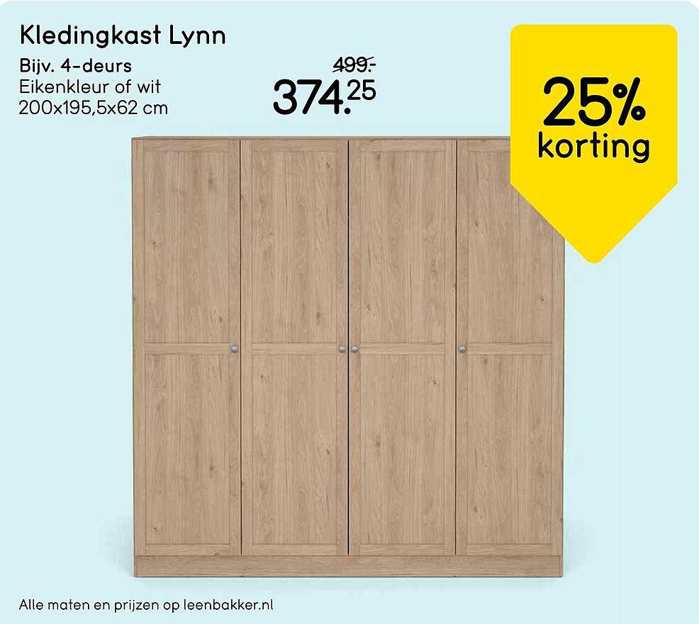 Kledingkast Lynn 25% korting