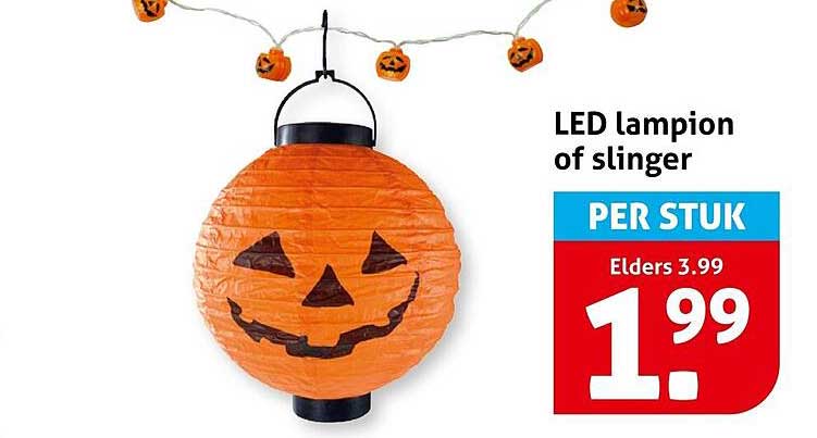 LED lampion of slinger PER STUK