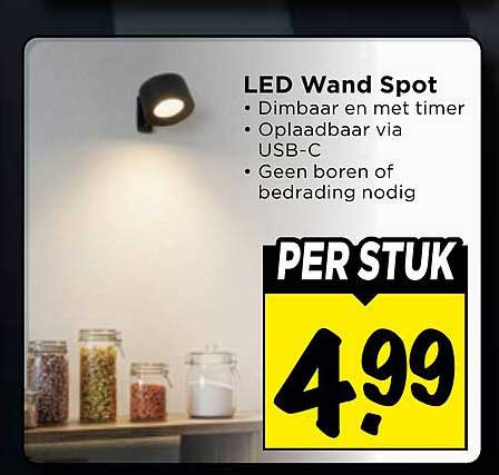 LED Wand Spot PER STUK