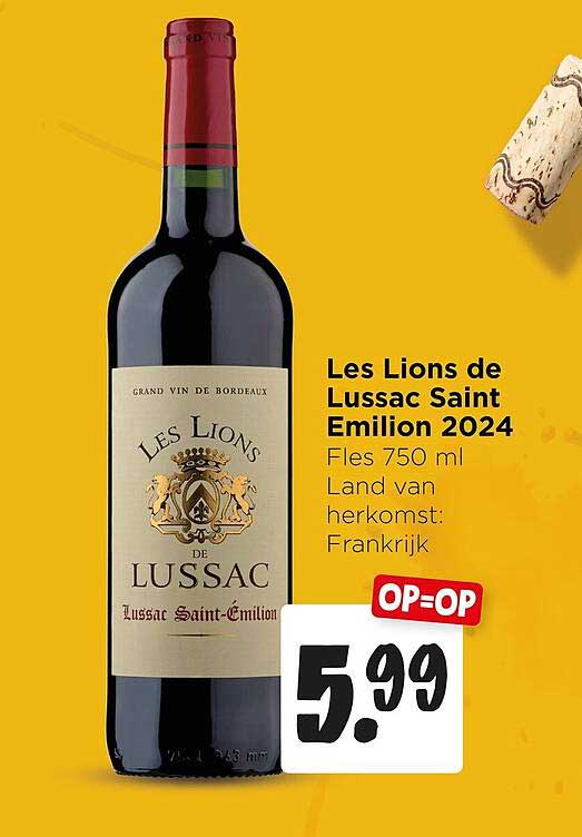 Les Lions de Lussac Saint Emilion 2024