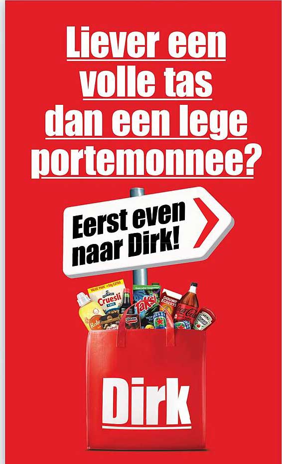 Liever een volle tas dan een lege portemonnee? Eerst even naar Dirk!
