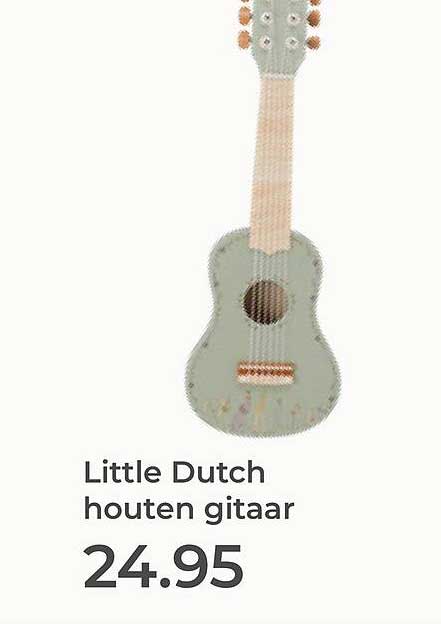 Little Dutch houten gitaar