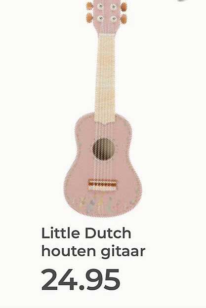 Little Dutch houten gitaar