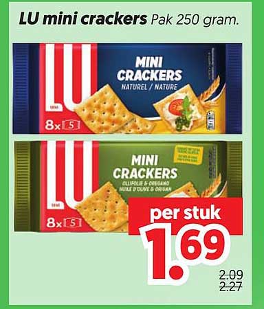 LU mini crackers Pak 250 gram.