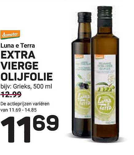Luna e Terra EXTRA VIERGE OLIJFOLIE bijv. Grieks, 500 ml