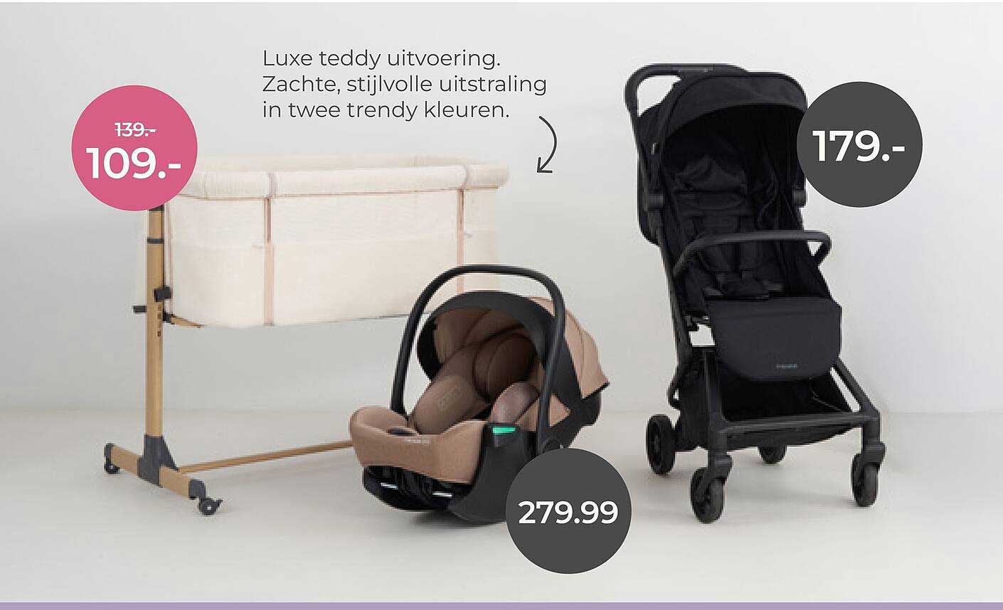 Luxe teddy uitvoering. Zachte, stijlvolle uitstraling in twee trendy kleuren.