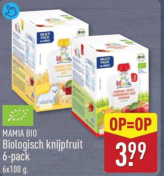 MAMIA BIO Biologisch knijfruit 6-pack