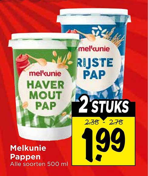 Melkunie Pappen Alle soorten 500 ml 2 stuks