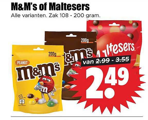 M&M’s of Maltesers