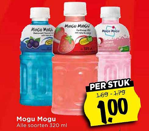 Mogu Mogu Alle soorten 320 ml PER STUK