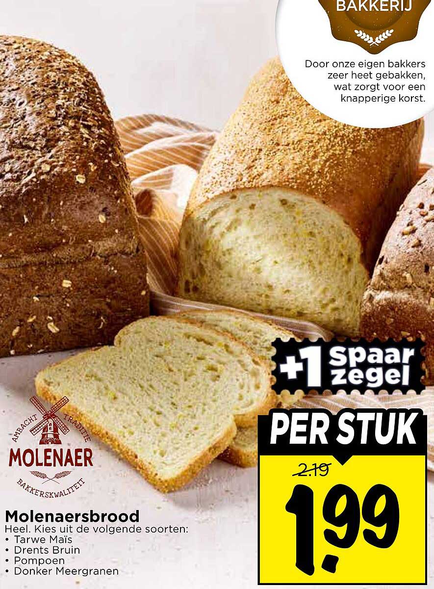 Molenaarsb﻿rood +1 spaarzegel per stuk