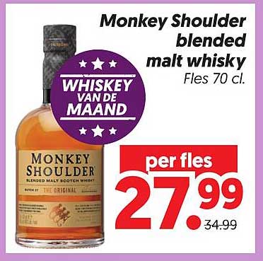 Monkey Shoulder blended malt whisky