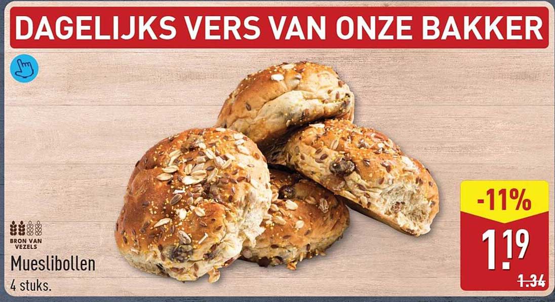 Mueslibollen 4 stuks