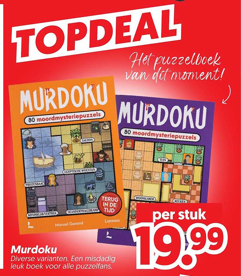 Murdoku Diverse varianten. Een misdadig leuk boek voor alle puzzelfans.