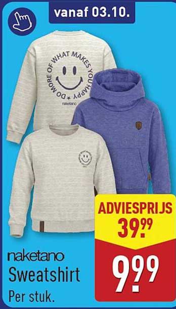 naketano Sweatshirt Per stuk.