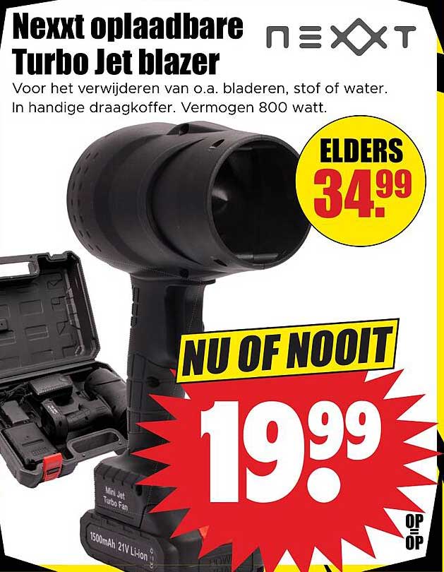 Nexxt Oplaadbare Turbo Jet blazer