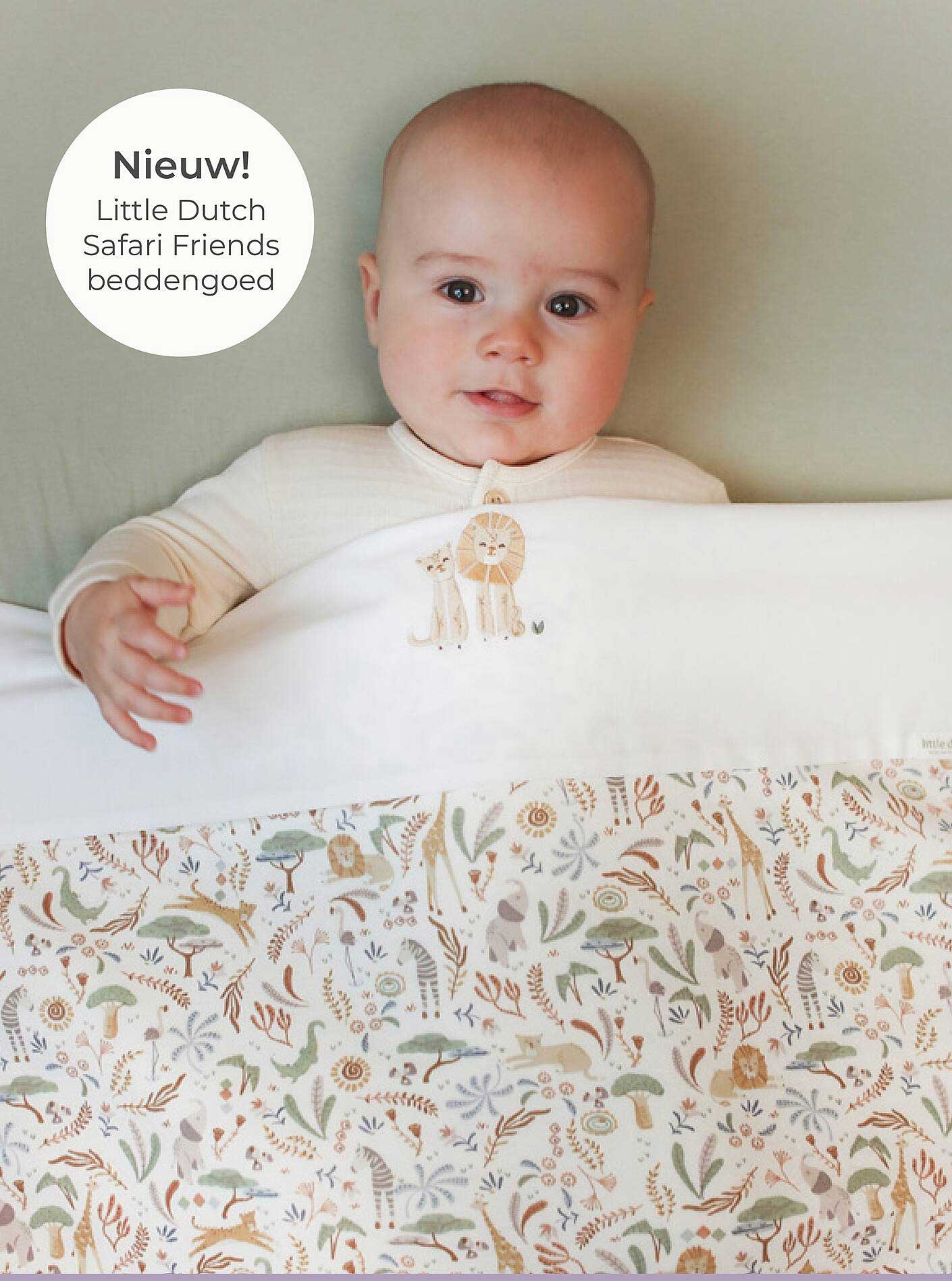 Nieuw! Little Dutch Safari Friends beddengoed