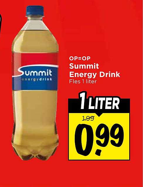 OP=OP Summit Energy Drink Fles 1 liter
