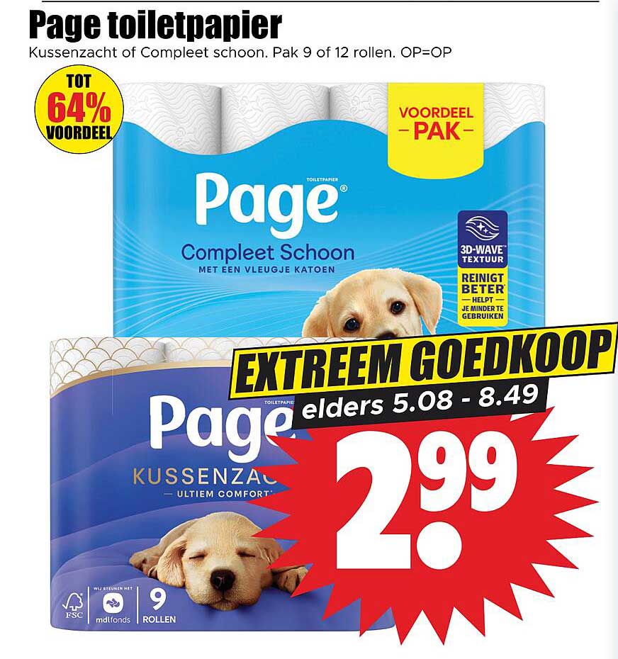 Page toiletpapier