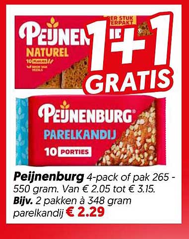 Peijnenburg 1+1 gratis