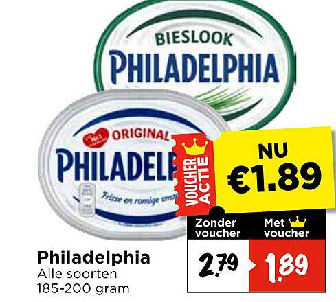Philadelphia Alle soorten 185-200 gram