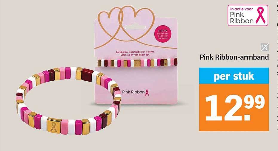 Pink Ribbon-armband