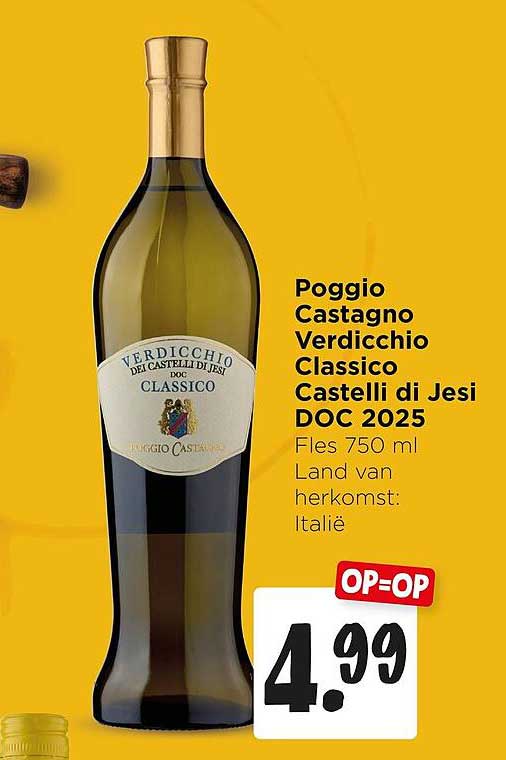 Poggio Castagno Verdicchio Classico Castelli di Jesi DOC 2025 OP=OP