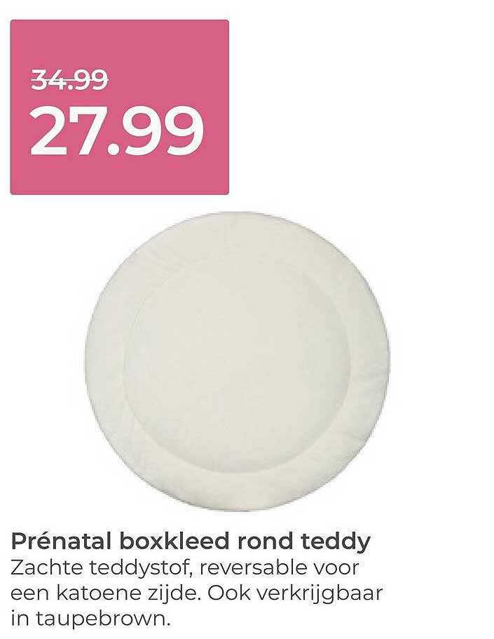 Prénatal boxkleed rond teddy