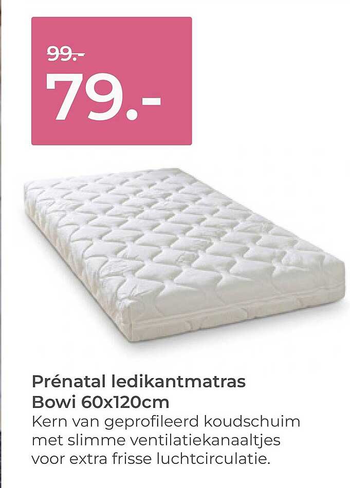 Prénatal ledikantmatras Bovi 60x120cm