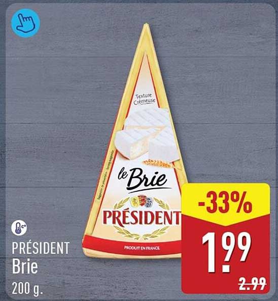 PRESIDENT Brie 200 g -33%