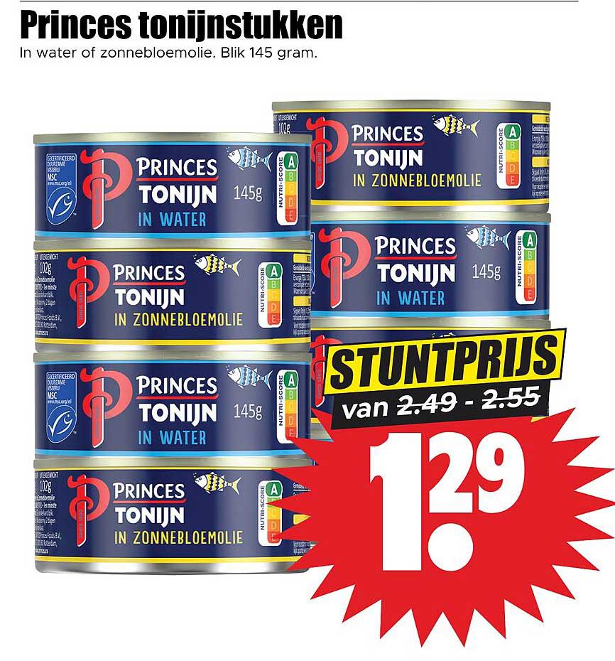 Princes tonijnstukken
