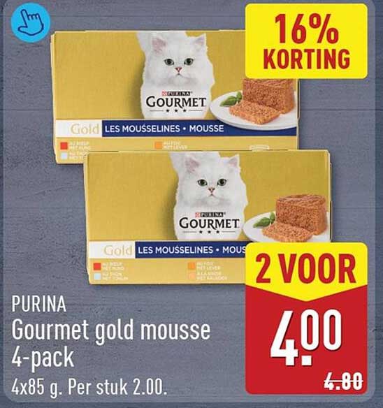 PURINA Gourmet gold mousse 4-pack