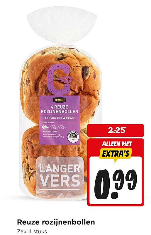 Reuze rozijnenbollen