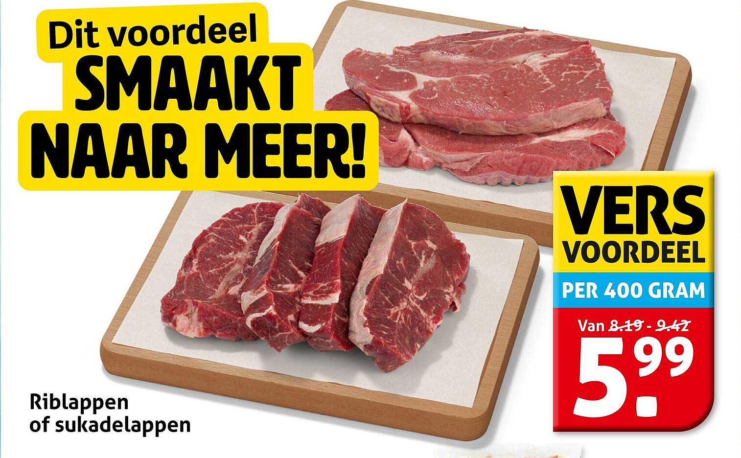 Riblappen of sukadelappen