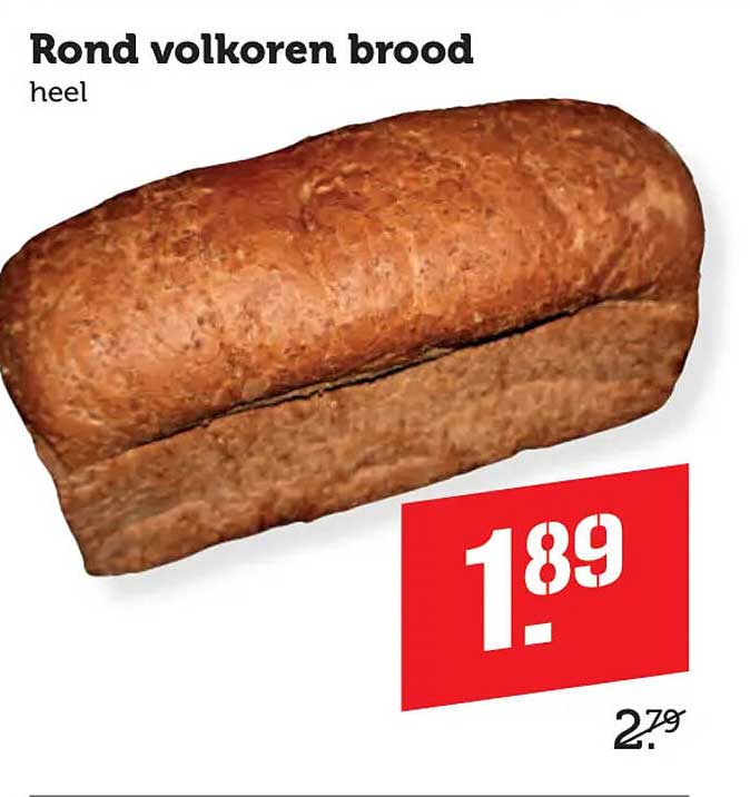 Rond volkoren brood heel