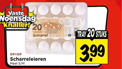 Scharreleieren TRAY 20 STUKS
