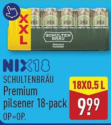 SCHULTENBRÄU Premium pilsener 18-pack
