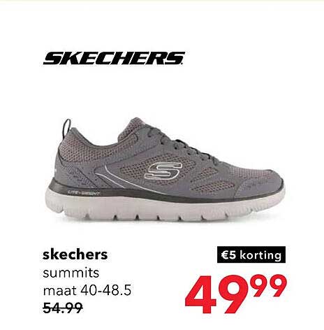 skechers summits maat 40-48.5 €5 korting