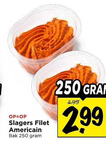 Slagers Filet Americain Bak 250 gram