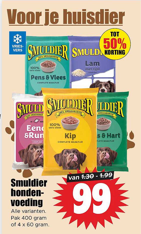 Smuldier hondenvoeding