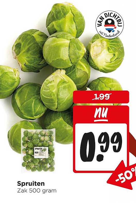 Spruiten Zak 500 gram -50%