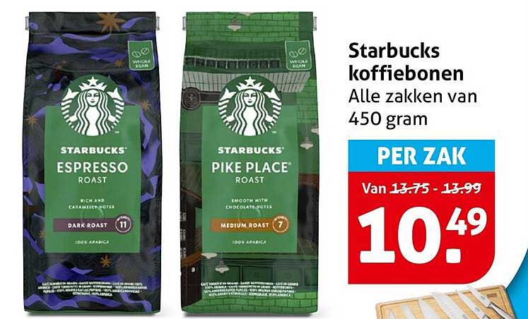 Starbucks koffiebonen Alle zakken van 450 gram PER ZAK