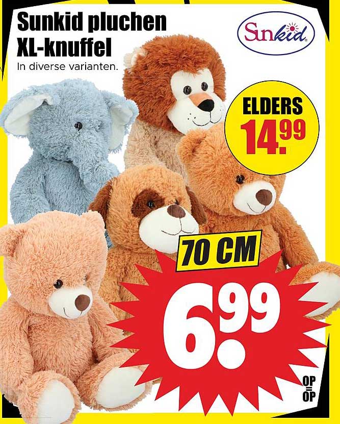 Sunkid pluchen XL-knuffel