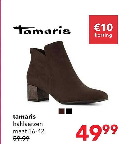 tamaris haklaarzen maat 36-42 €10 korting