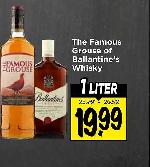 The Famous Grouse of Ballantine’s Whisky 1 LITER