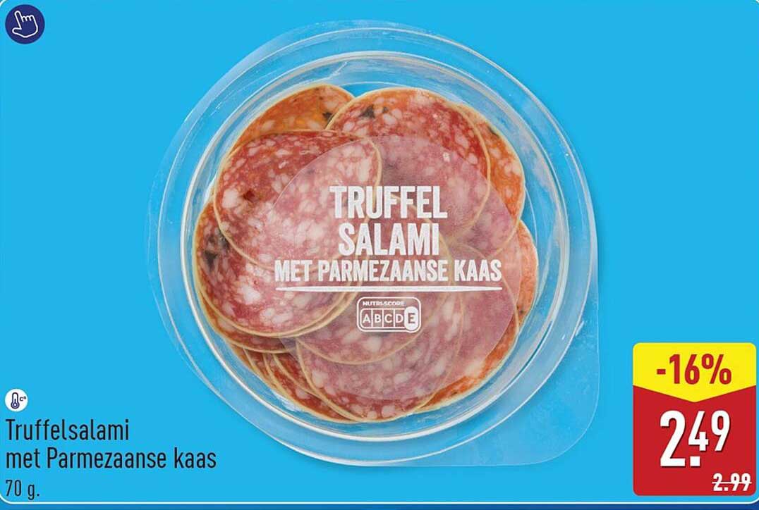 Truffelsalami met Parmezaanse kaas